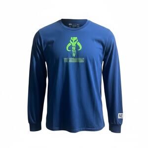 Star Wars The Mandalorian Long Sleeve Tee Navy Blue XL